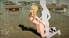 anime marin fucks in various positions 😈