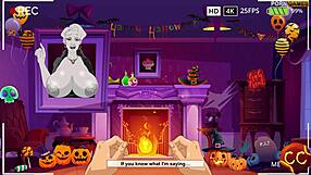 halloween house full of spooky sex-themed decorations and costumes