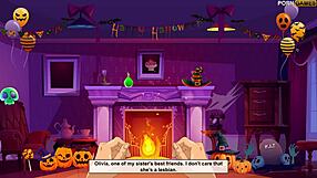 halloween house full of spooky sex-themed decorations and costumes