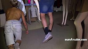 Gay gang bang with rough anal sex and barebacking