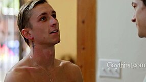 18 birthday gay virgin feels passionate defloration with twink assfucking