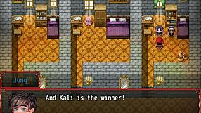 I peek at harem in another world hentai game ep 18 magic bath with big tits and squirting.