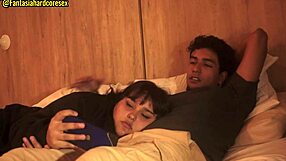 My hermanastra swallows my pene after movie, nearly caught