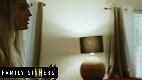 Family Sinners - Naughty Kenna James Is Missing Her Stepdads Stirling Cock and He Quickly Reminds Her How It Feels