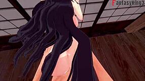 Friedrich der Große fucks hard in Azur Lane fantasy with ahegao face