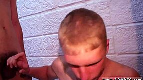 russian soldier casually trains new recruits in gay sex action