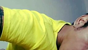 enjoying the delicious hairy macho cock with intense blowjobs