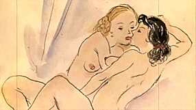 Vintage erotic illustration with classic charm