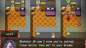 I peek at harem in another world hentai game ep 18 magic bath with big tits and squirting.