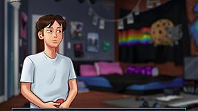 Summertime Saga 64 med stora tuttar och feta rumpor i anime hentai-action!