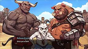 3D hentai game featuring big-boobed teens and monster cocks