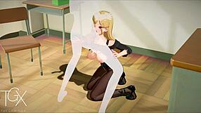 anime marin fucks in various positions 😈