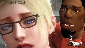 Boss lady gets fucked by big black cock lover