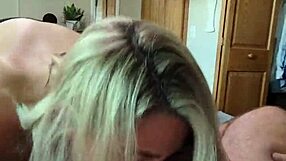 dirty talking hotwife receives facial after pussy pounded