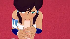Avatar korra's animated blowjob scene