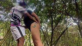 Forest sex after workout, wanna sneak a peek with us?