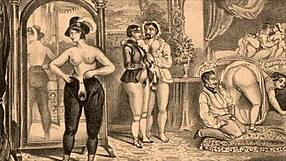 Vintage erotic illustration with classic charm