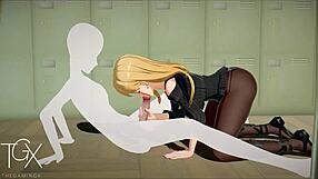 anime marin fucks in various positions 😈