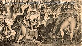 Vintage erotic illustration with classic charm