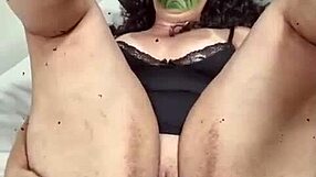 big tits milf celebrates halloween cutely!