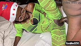 he fucked her petite 18+ pussy with his big cock to celebrate christmas day