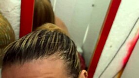 i sneaked into a high-end store dressing room and we almost got caught