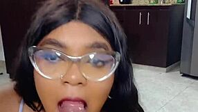 My stepsister teaches me how to stroke a big cock and get rich