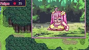 Noelle shows big tits in hentai game