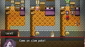 I peek at harem in another world hentai game ep 18 magic bath with big tits and squirting.