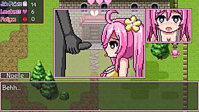 Noelle shows big tits in hentai game