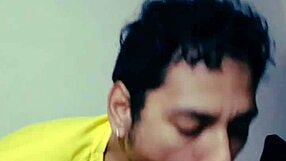 enjoying the delicious hairy macho cock with intense blowjobs