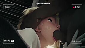 Spider woman in 3D sex game, so realistic! 😍