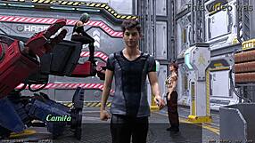 Stranded in space 19, checking out cute robot girl!