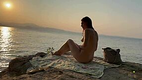 i felt so shy asking a stranger for sunscreen on a nudist beach, but his touch was electric.