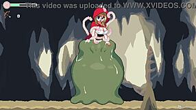 Dragon defeats Bonus & Rose – Demon Beast in Japanese hentai game