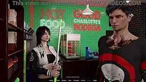 In the Hellcat Lounge, the teen girlfriend gets wet outdoors with pierced nipples.