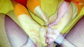 Stepmom in Torn Pantyhose, Wanna Play Foot Fetish?