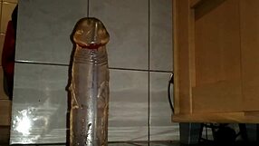 Solo guy using dildo for deep insertion in video with extreme toys and ass play