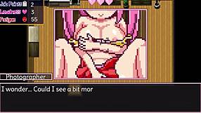 Noelle shows big tits in hentai game