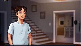 I can’t stop watching sexy Jamie in the shower, Summertime Saga 4!