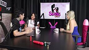 Brazilian Lingerie Group In See Through Swingers Fun