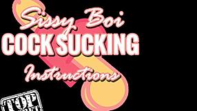 sissy boi gets detailed cock sucking instructions from a pro in this wild tale