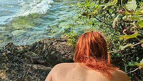 i felt so shy asking a stranger for sunscreen on a nudist beach, but his touch was electric.