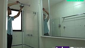 Hey, can you resist Pamela Santos giving her huge butt to the plumber?