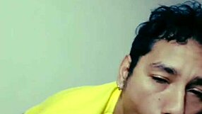 enjoying the delicious hairy macho cock with intense blowjobs