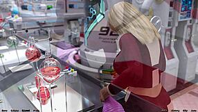 Stranded in space 19, checking out cute robot girl!