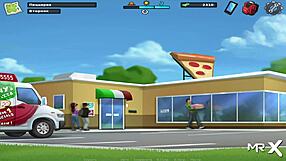 In summertime saga, she gives a blowjob on an expensive yacht