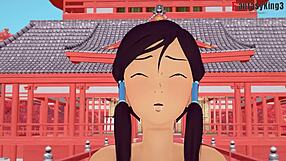 Avatar korra's animated blowjob scene