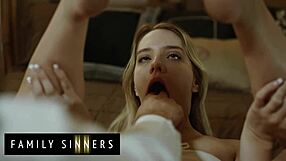 Family Sinners - Naughty Kenna James Is Missing Her Stepdads Stirling Cock and He Quickly Reminds Her How It Feels
