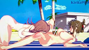 Sagiri And Chitose Intense Lesbian Play